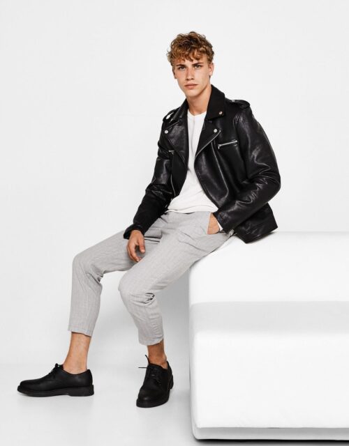 Faux Leather Biker Jacket