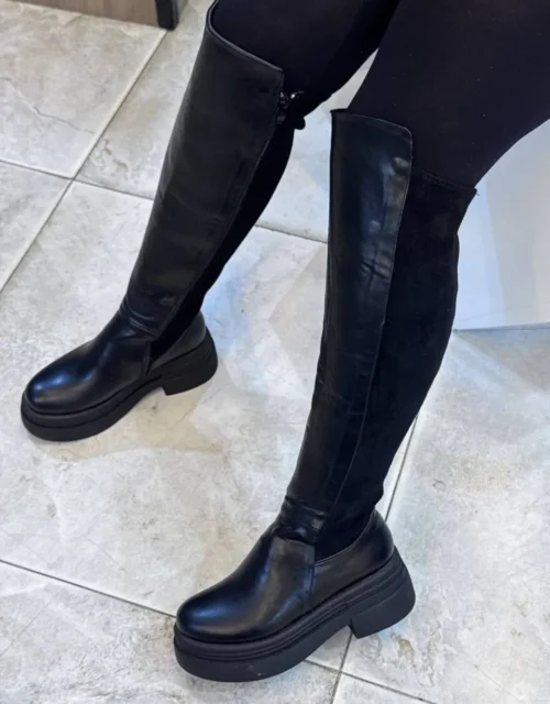 Over-the-Knee Platform Boot