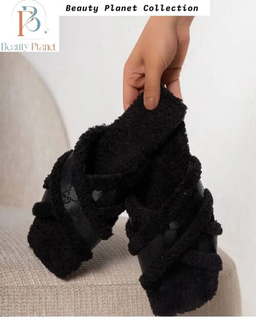 The 'Monogram Comfort' Faux Fur Slipper