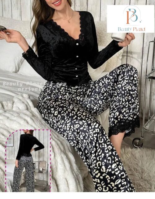 The 'Velvet Nights' Luxury Pajama Set