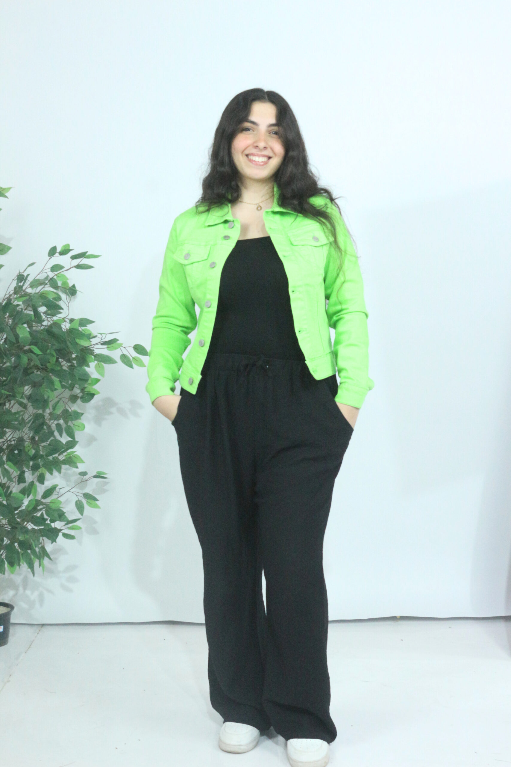 Neon Green/Lime Denim Jacket