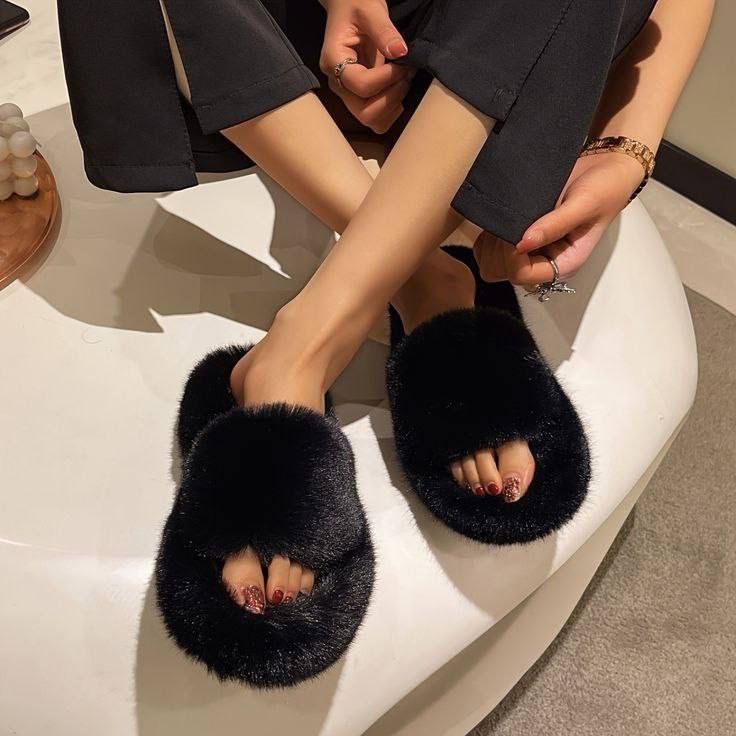 Cloud-Soft Fluffy Faux Fur Slides (The "Cozy Chic" Slipper) - Image 6