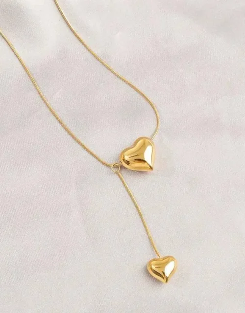 Gold Plated Chunky Flat Link Chain Necklace