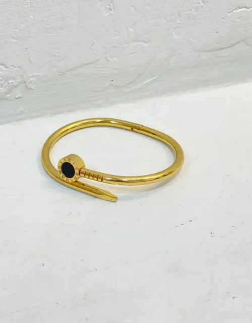 Gold Plated Double-Layer Circular Charm Bracelet