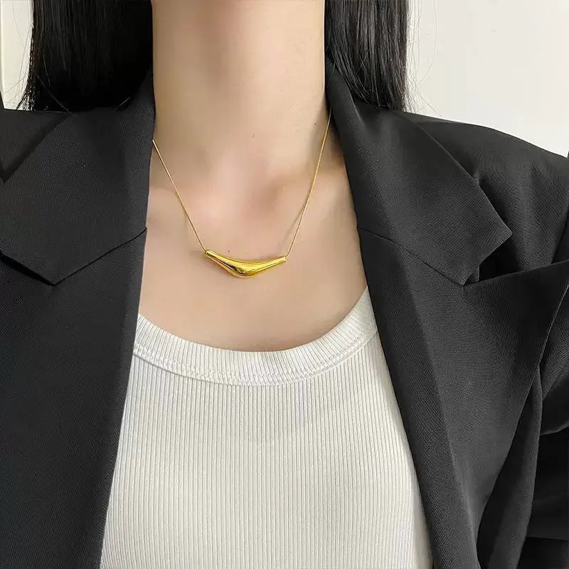 Gold Plated Pave Open Disc Pendant with Bold Chain