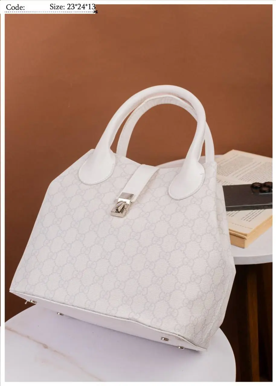 Black Monogram Structured Handbag - Image 3