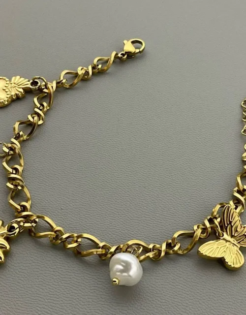 Gold Plated Charm Bracelet