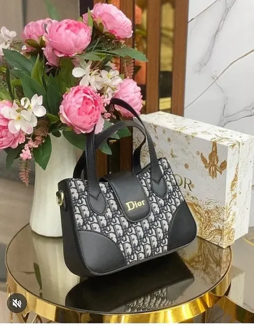 Monogram Structured Top Handle Bag