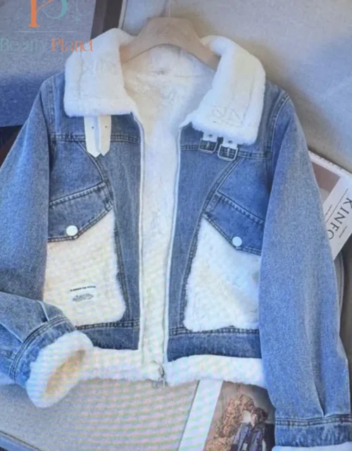 The "Winter Aviator" Shearling-Lined Denim Jacket