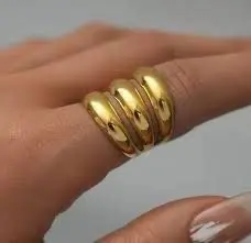 The Triple Dome Coil Ring