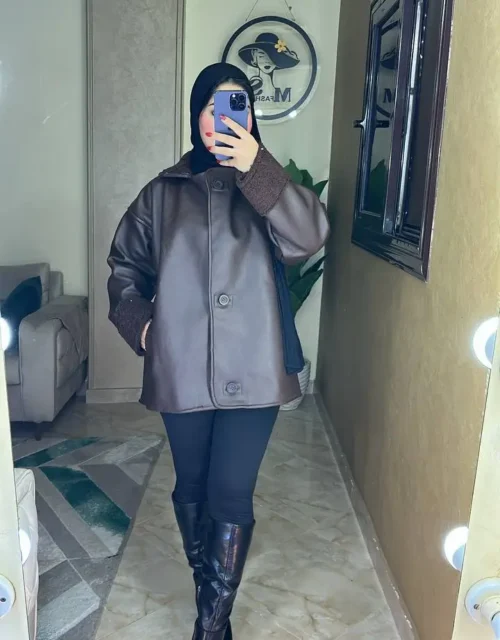 Winter Leather & Shearling Moto Jacket