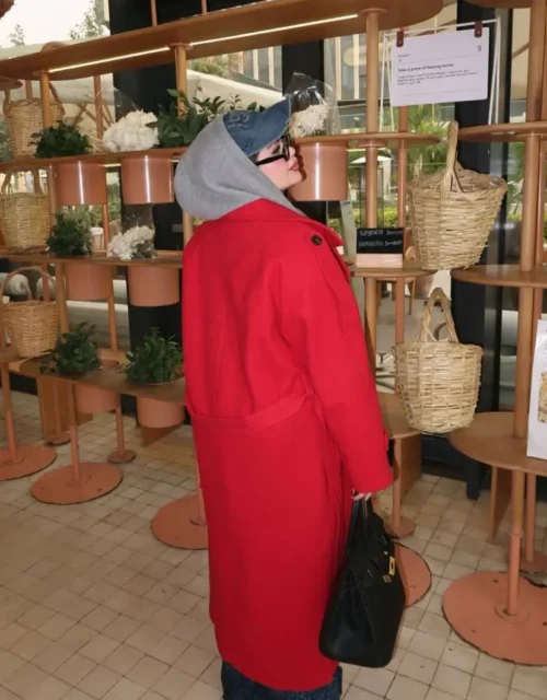 Classic Red Wool Coat