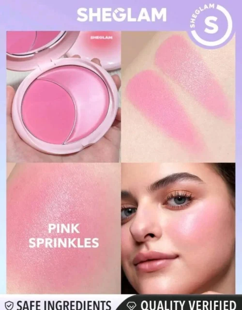 SHEGLAM Cheek 2 Cheek Blush Duo - Cream  Powder Combo