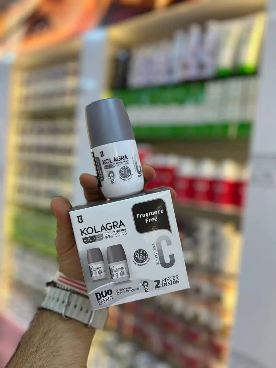 Kolagra Whitening Moisturizing Roll-On Deodorant (Aluminum-Free) - Buy One Get One Offer