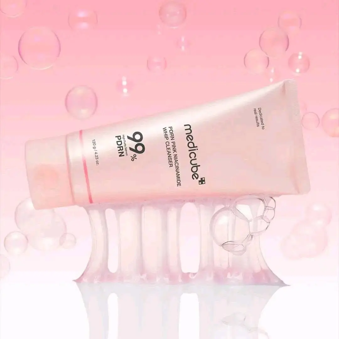 Medicube: Pink Niacinamide Whip Cleanser (99% PDRN) - Image 3