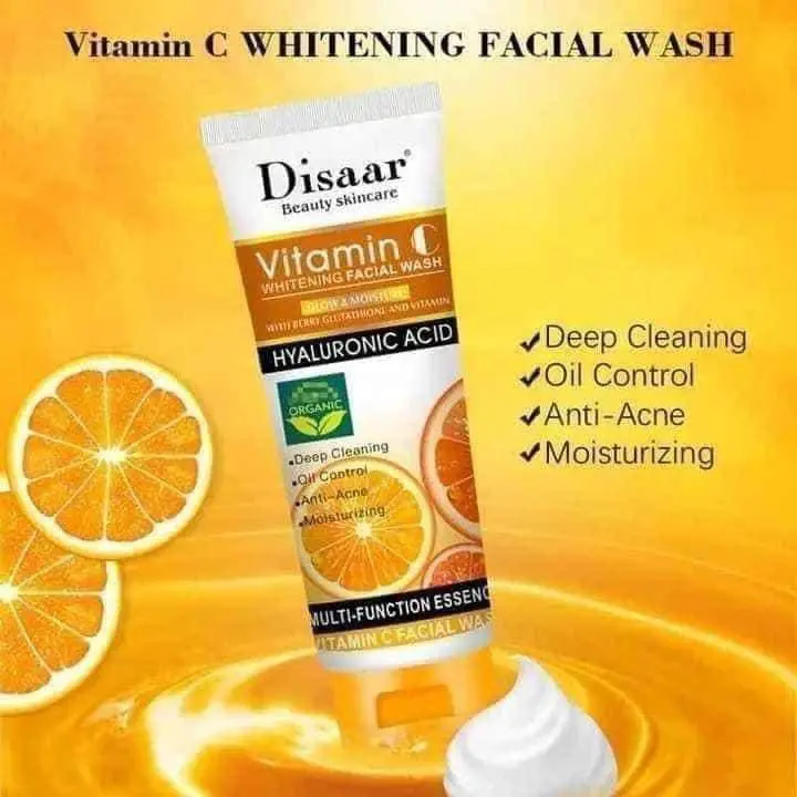 Disaar Beauty Skincare Vitamin C Whitening Face Oil With Hyaluronic Acid - Image 3