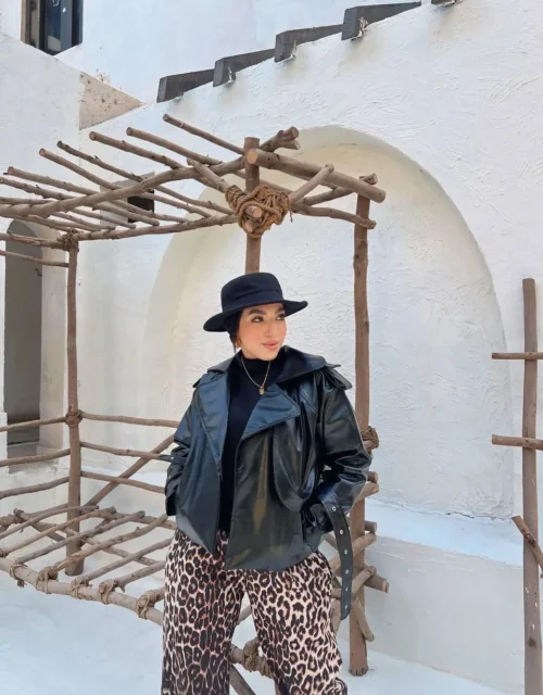 Leather Oversized Jacket